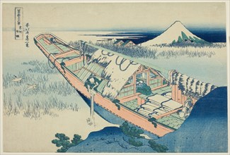 Ushibori in Hitachi Province (Joshu Ushibori), from the series Thirty-six Views of Mount Fuji