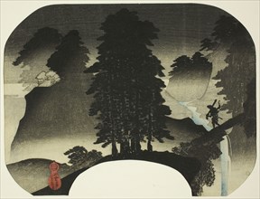 Landscape (Sansui), About 1840, Utagawa Sadahide, Japanese, 1807-1873, Japan, Color woodblock