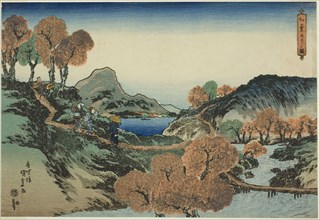 Viewing Maple Trees, 1835, Utagawa Kunisada I (Toyokuni III), Japanese, 1786-1864, Japan, Color