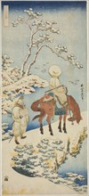 Horseman in Snow, from the series A True Mirror of Japanese and Chinese Poems (Shiika shashin kyo),