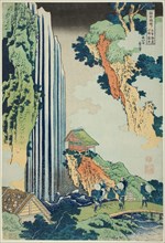 Ono Falls on the Kisokaido (Kisokaido Ono no bakufu), from the series A Tour of Waterfalls in