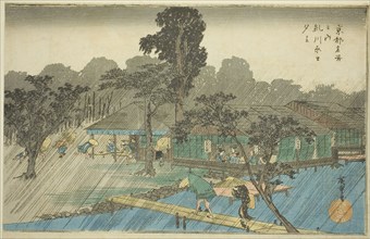 Evening Shower at the Bank of Tadasu River (Tadasugawara no yudachi), from the series Famous Places
