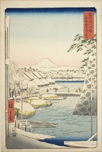 The Riverbank at Sukiya in the Eastern Capital (Toto Sukiyagashi), from the series Thirty-six Views