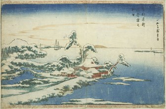 Snow on New Year’s Day at Susaki (Susaki yuki no hatsuhi), from the series Famous Views of the