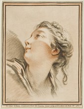 Head of a Woman, c. 1767, Gilles Demarteau (French, 1722-1776), after François Boucher (French,