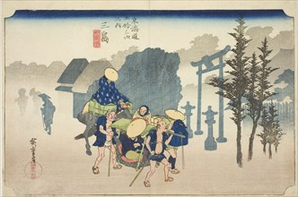 Mishima: Morning Mist (Mishima, asagiri), from the series Fifty-three Stations of the Tokaido Road