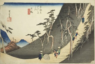 Nissaka: Sayo Mountain Pass (Nissaka, Sayo no nakayama), from the series Fifty-three Stations of