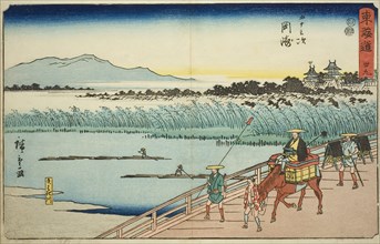Okazaki: Yahagi River (Okazaki, Yahagigawa)—No. 39, from the series Fifty-three Stations of the
