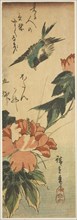 Swallow and hibiscus, c. 1830s, Utagawa Hiroshige ?? ??, Japanese, 1797-1858, Japan, Color