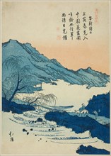 Illustration of a Chinese poem, from the series Picture Book of Chinese Poems (Toshi gafu no uchi),