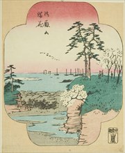 Cherry Blossoms in Full Bloom at Goten Hill (Gotenyama manka), section of a sheet from the series