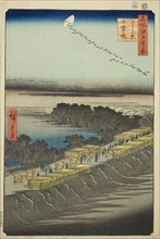 Nihon Embankment, Yoshiwara (Yoshiwara Nihonzutsumi), from the series One Hundred Famous Views of