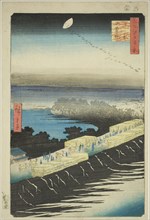Nihon Embankment, Yoshiwara (Yoshiwara Nihonzutsumi), from the series One Hundred Famous Views of