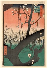 Plum Garden at Kameido (Kameido Umeyashiki), from the series One Hundred Famous Views of Edo