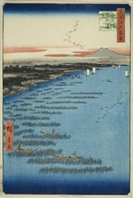 Samezu Coast in South Shinagawa (Minami-Shinagawa Samezu kaigan), from the series One Hundred