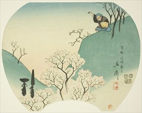 Ancient Story of the Old Man Who Made the Trees Blossom, 1853, Utagawa Hiroshige ?? ??, Japanese,
