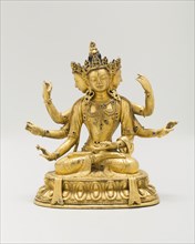 Deity from a Set of Five Pancharaksha Goddesses, Qing dynasty (1644–1911), 19th century, China,