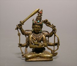Guhyasamaja Manjuvajra, an Esoteric Form of Bodhisattva Manjushri, Pala period, 12th century,