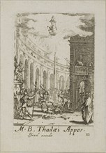 Martyrdom of Saint Thaddeus, plate twelve from The Martyrdoms of the Apostles, n.d., Jacques