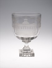 Goblet (Rummer): Celebrating Ships, Colonies, and Commerce, c. 1830, England, probably Southwick,