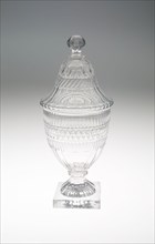 Covered Urn, 1810/30, England, Glass, 29.2 × 11.8 cm (11 1/2 × 4 5/8 in.), Untitled (Going Home),