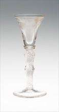 Wine Glass, c. 1750, England, Glass, H. 17.6 cm (6 15/16 in.)