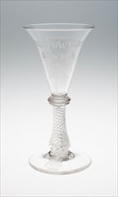 Wine Glass, 17th century, England, Glass, H. 14.6 cm (5 3/4 in.)