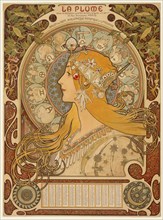 Zodiaque (La Plume), 1896–97, Alphonse Marie Mucha, Czech, 1860-1939, Czech Republic, Color
