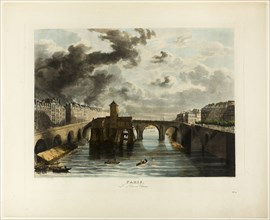 Paris, Le Pont-au-Change, n.d., John Gendall (English, 1790-1865), after Thomas Sutherland