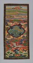 Panel (Furnishing Fabric), Qing dynasty (1644–1911), 1600/44, China, Silk and gilt and silvered