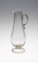 Two Tall Pitchers, Mid 18th century, France, Glass, H. 19.1 cm (7 1/2 in.)