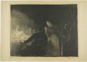 The Visitor, from the third album of L’Estampe originale, 1893, Albert Besnard (French, 1849-1934),