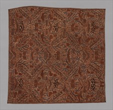 Iket (Headcloth), 19th century, Indonesia, Java, Java, Cotton, batik dyed, 106.9 x 106.5 cm (42 1/8
