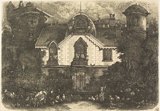 The Enchanted House, 1871, Rodolphe Bresdin, French, 1825-1885, France, Lithograph (etching