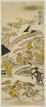 Autumn: Harvesting Rice (Aki: inekari no zu), No. 3 from the series The Four Seasons of Farmers