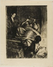 Delivery, plate three from Woman, c. 1886, Albert Besnard, French, 1849-1934, France, Etching and