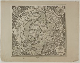 Map of the Mercator Projection, 1595, reprinted 1889, Unknown Artist, English, 19th century,