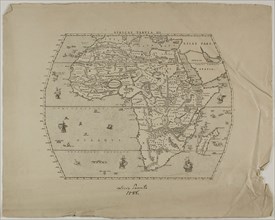 Africae Tabula XII, 1588, reprinted 1889, Unknown Artist (English, 19th century), after Livio