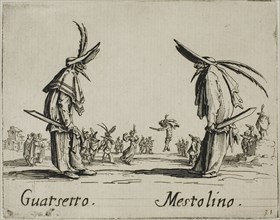 Scaramucia, Fricasso, from Balli di Sfessania, c. 1622, Jacques Callot, French, 1592-1635, France,