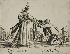 Scapino, Cap. Zerbino, from Balli di Sfessania, c. 1622, Jacques Callot, French, 1592-1635, France,