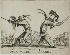 Razullo, Cucurucu, from Balli di Sfessania, c. 1622, Jacques Callot, French, 1592-1635, France,