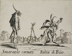 Cap. Cardoni, Maramao, from Balli di Sfessania, c. 1622, Jacques Callot, French, 1592-1635, France,