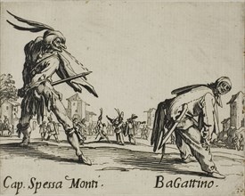 Franca Trippa, Fritellino, from Balli di Sfessania, c. 1622, Jacques Callot, French, 1592-1635,