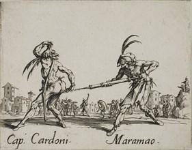 Cicho Sgarra, Collo Francisco, from Balli di Sfessania, c. 1622, Jacques Callot, French, 1592-1635,