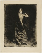 Woman, frontispiece from Woman, c. 1886, Albert Besnard, French, 1849-1934, France, Etching,