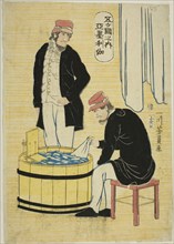 Among the Five Nations: Americans (Gokakoku no uchi, Amerikajin), 1861, Utagawa Yoshikazu,