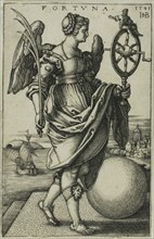 Fortune, 1541, Sebald Beham, German, 1500-1550, Germany, Engraving in black on ivory laid paper, 78
