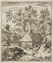 Landscape with a Millstone, n.d., Allart van Everdingen, Dutch, 1621-1675, Holland, Etching in