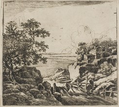 The Cascade, from the series Set of Landscapes, n.d., Herman Naijwincx, Dutch, 1623-after 1651,