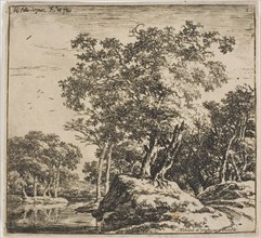 Landscape, from Set of Landscapes, n.d., Herman Naijwincx, Dutch, 1624-1651, Netherlands, Etching